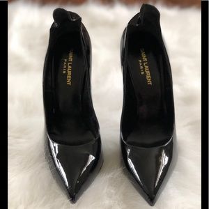 YSL Pointed-Toe Patent Leather Pump Sz10 *NEW*